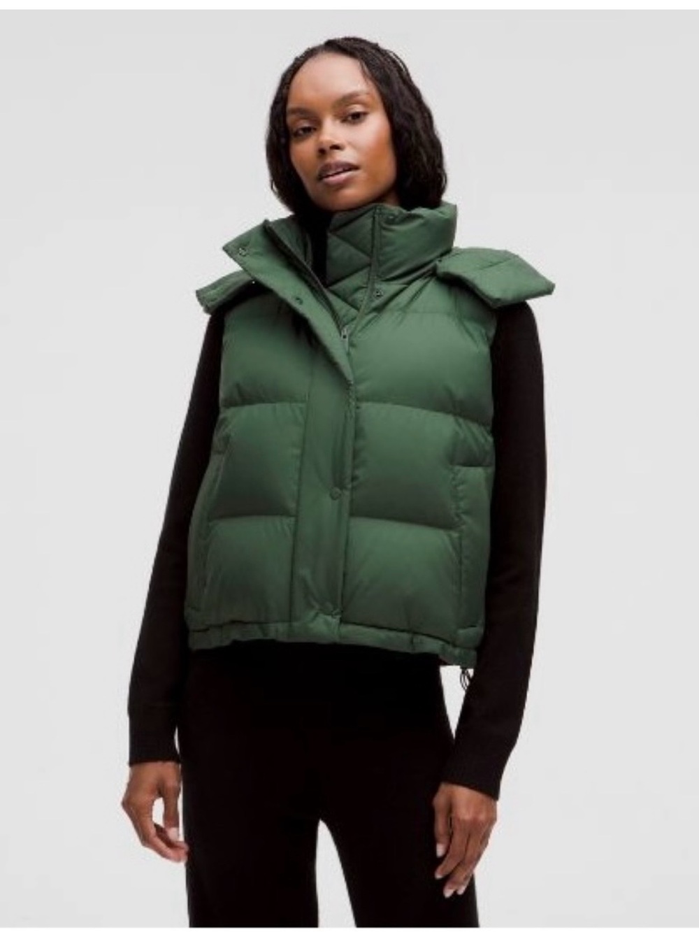 lululemon Wunder Puff 600-Down-Fill
Cropped Vest Legacy Green Size 6 NWT